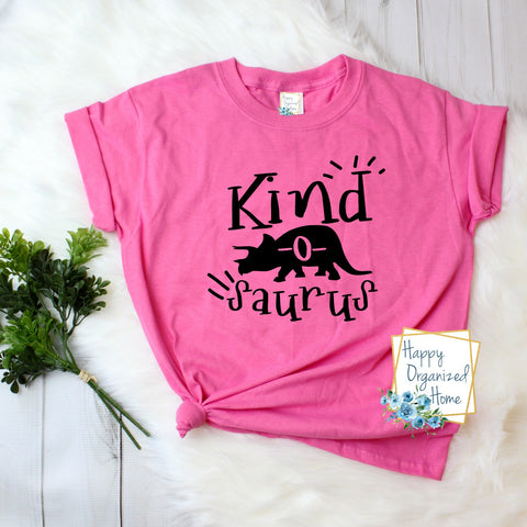 Kind-o-saurus - Pink Shirt Day T-shirt Toddler, Kids and Adult