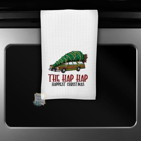 The Hap Hap Happiest Christmas  - Kitchen Towel Tea towel Printed Kitchen Towel
