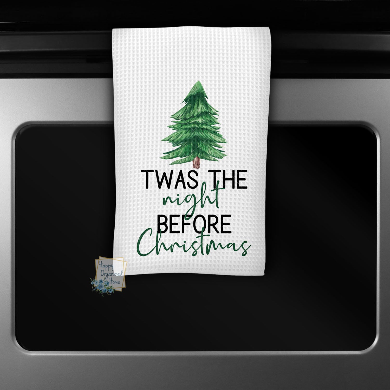 Twas the night before Christmas - Kitchen Towel Tea towel Printed Kitchen Towel