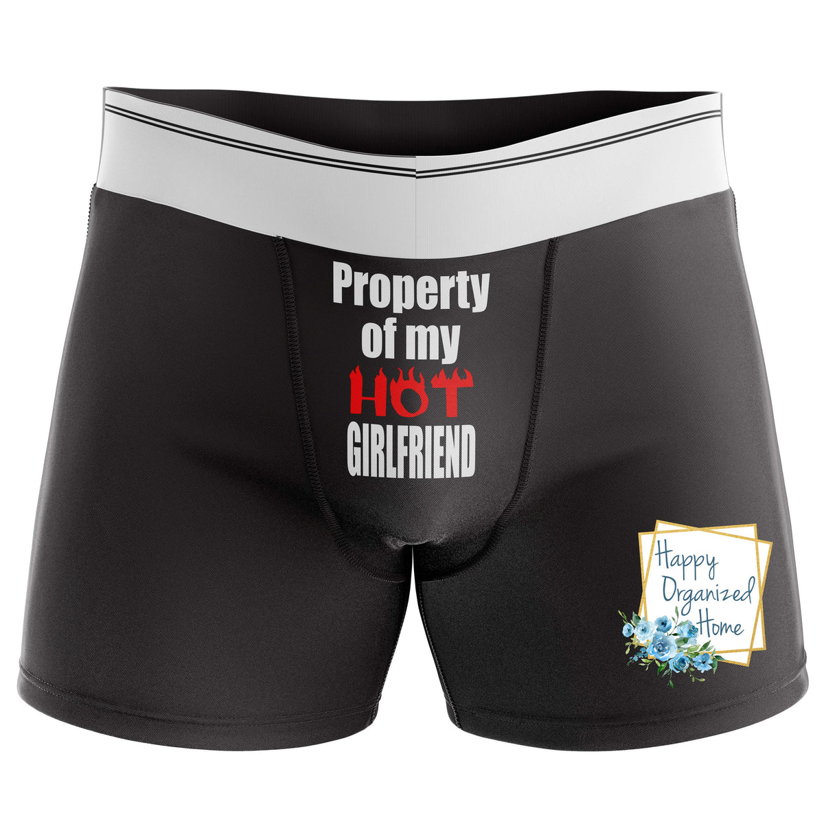 Property of my HOT girlfriend - Men's Naughty Boxer Briefs – Happy