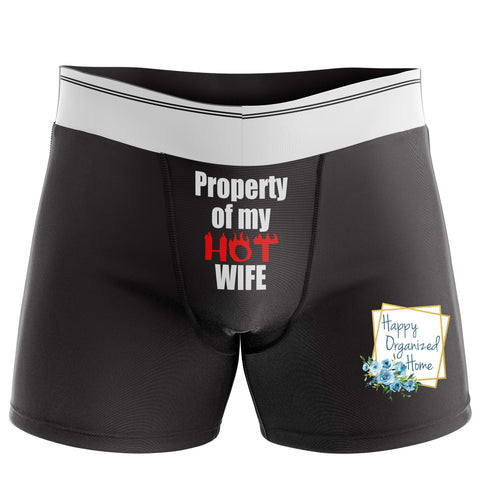 Property of my HOT wife - Men's Naughty Boxer Briefs