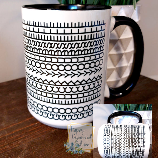 Funny Pattern Mug - Go Fuck Yourself -  Funny Coffee Mug hidden message