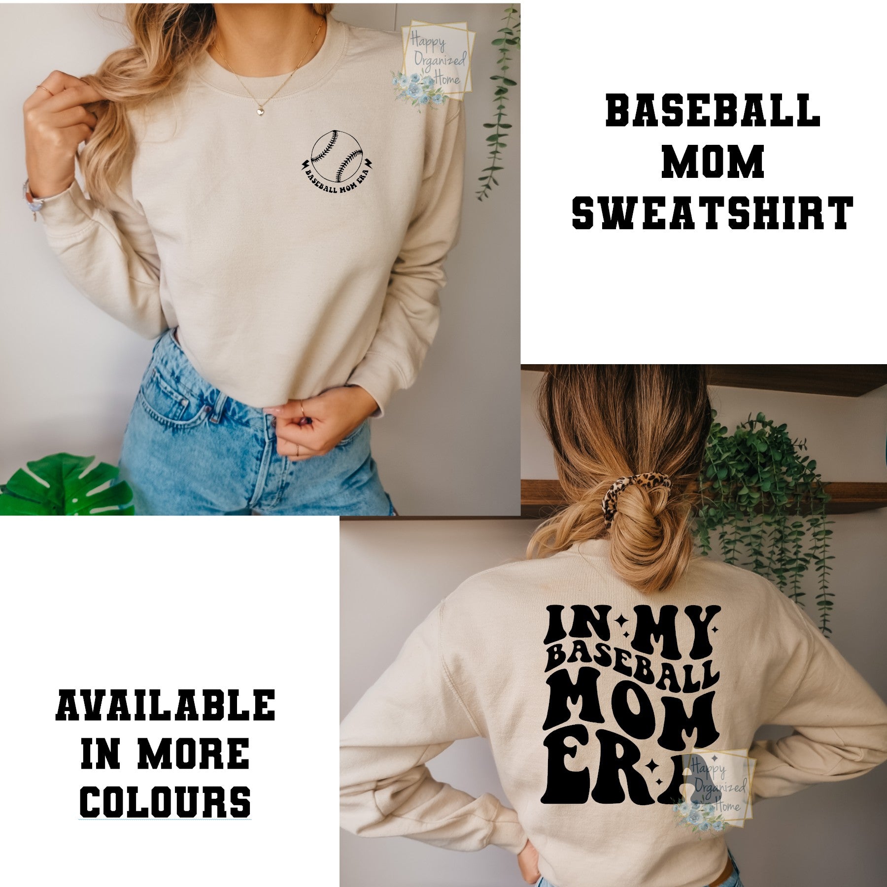 In my Baseball Mom Era sweatshirt Ladies Unisex Sizing