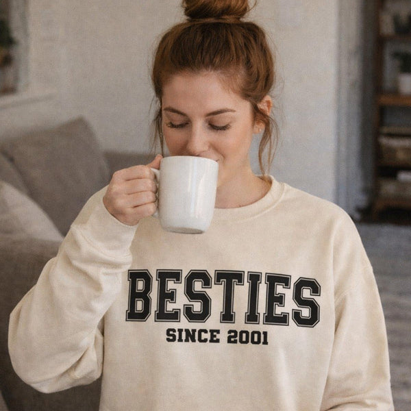 Besties Personalized Custom Sweatshirt.