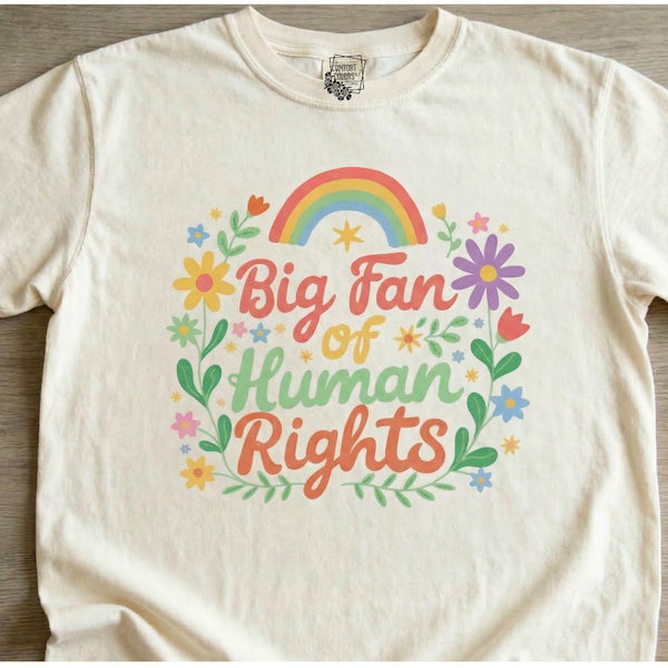 Big Fan of Human Rights Unisex tshirt