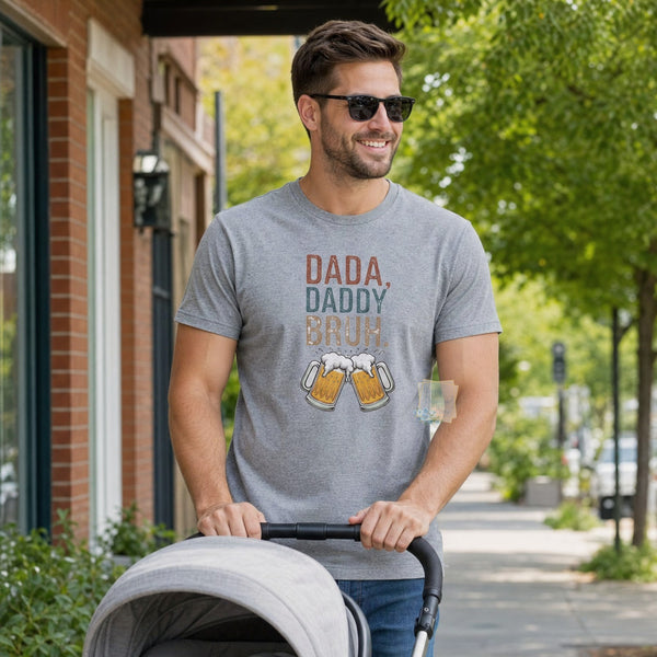 Dada Daddy Bruh funny mens tshirt for fathers day