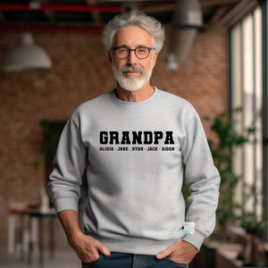 Grandparent, Parent, Personalized Sweatshirt. Mom, Dad, Grandma, Papa