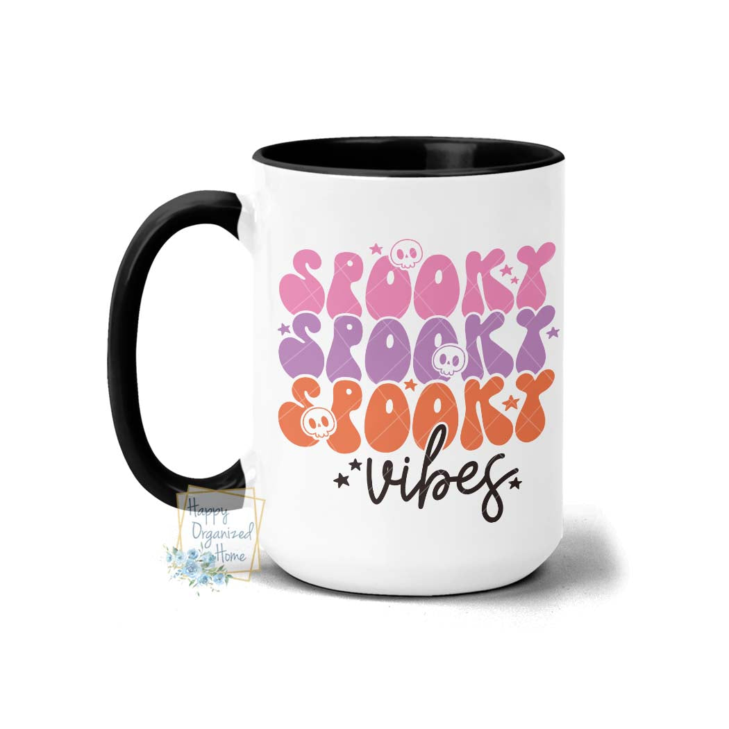 Spooky Spooky Spooky Vibes - Coffee Mug Tea Mug