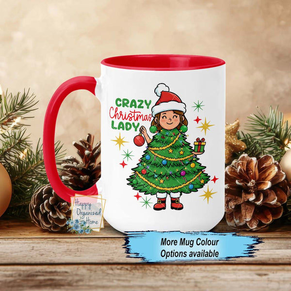 Crazy Christmas Lady Christmas Mug