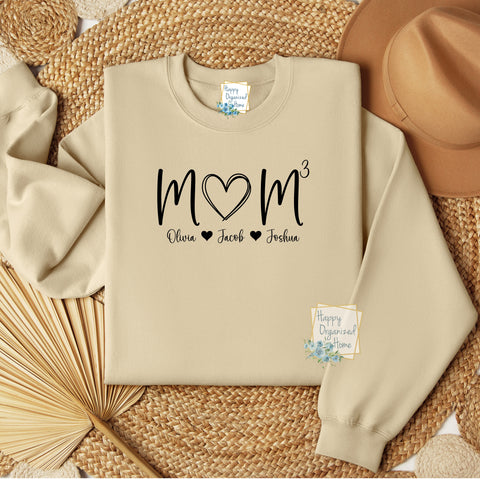 Custom Mom Sweatshirt with Kids names