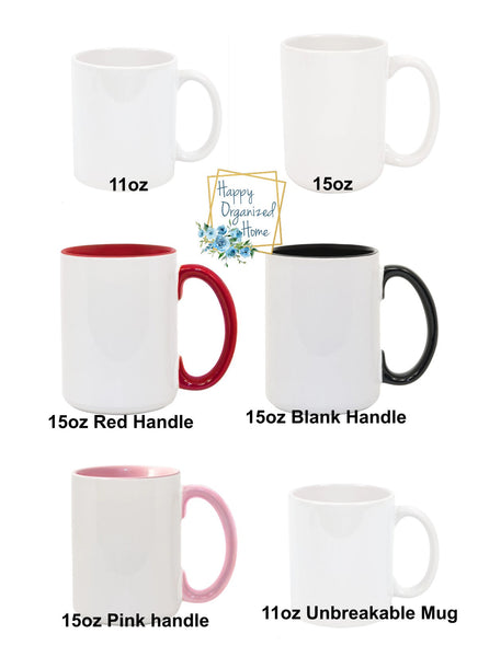 Mommy Grandma Daddy Grandpa Handprint Custom Personalized Coffee Mug