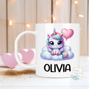Unicorn Love Personalized Kids Unbreakable Mug