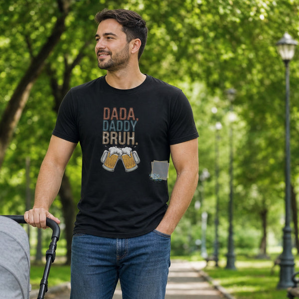 Dada Daddy Bruh funny mens tshirt for fathers day