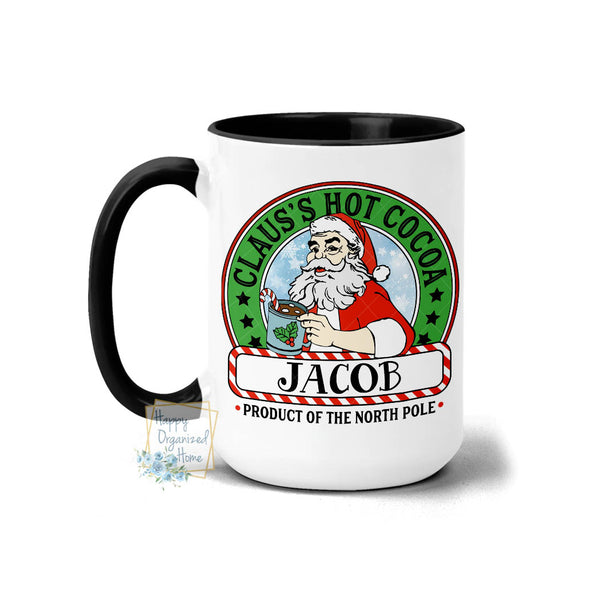 Hot Cocoa Santa Personalized Mug