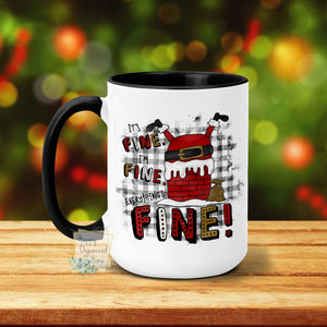 It's Fine, I'm Fine, Everything's fine, Santa - Christmas Mug