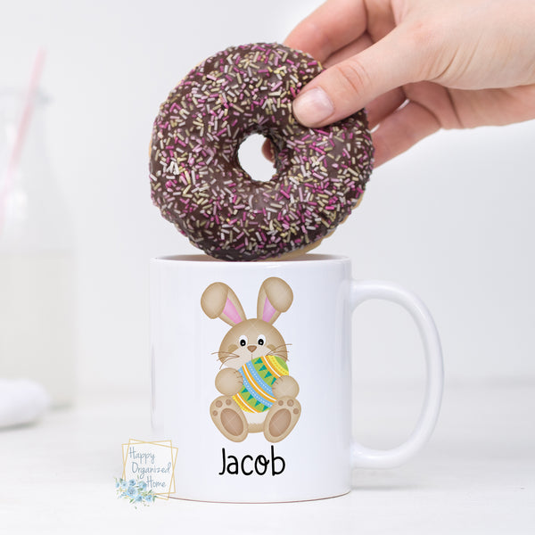 Easter Bunny with Egg Personalized Easter Mug
