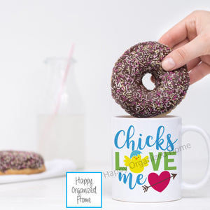Chicks Love Me - Easter Printed Mug