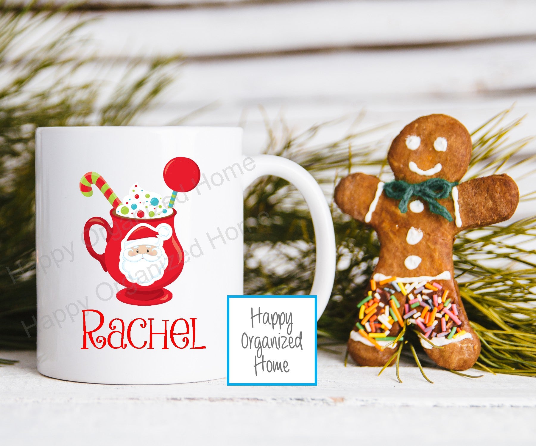 Christmas Hot Cup of Cocoa Personalized Kids Unbreakable mug