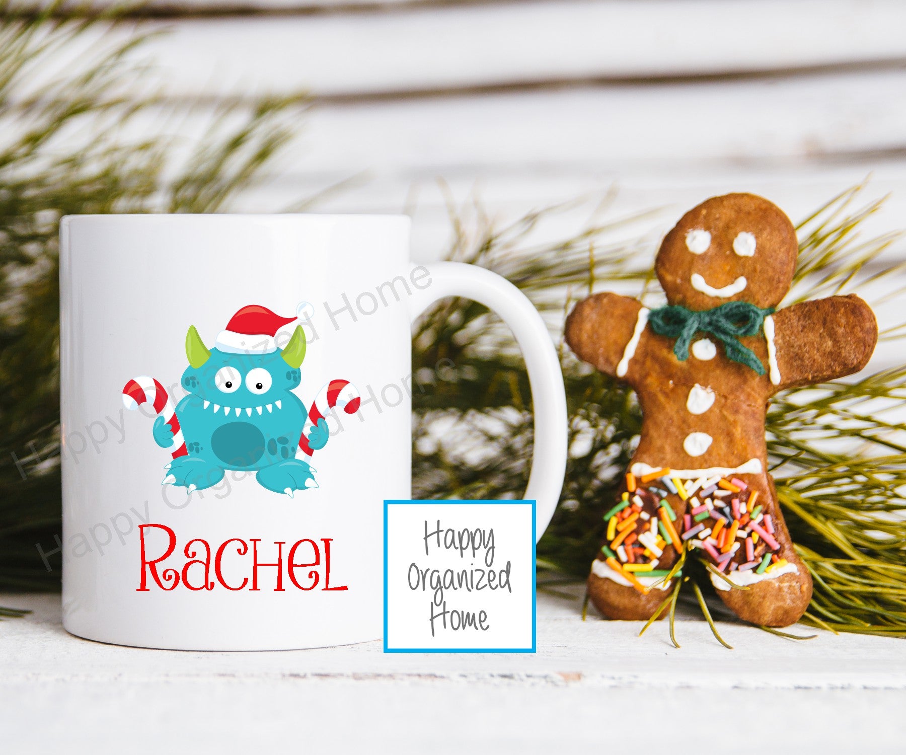 Christmas Monsters Personalized Kids Unbreakable mug