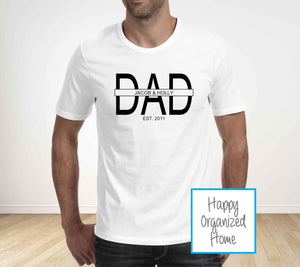 Dad Personalized Father's Day T-shirt