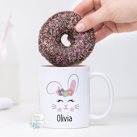 Easter Bunny Faces -  Personalized Easter Mug