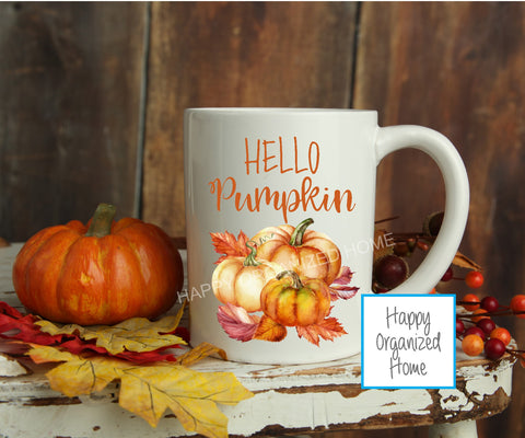 Hello Pumpkin - Fall Mug
