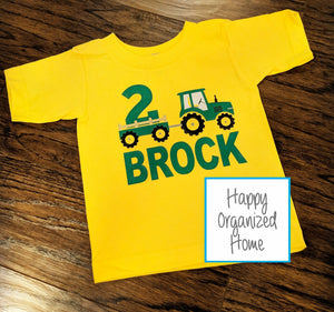 Tractor Birthday shirt