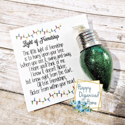 Light of friendship Christmas Ornament