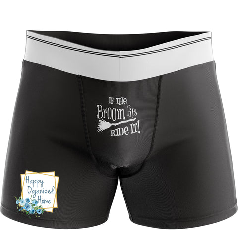 If the Broom Fits, Ride it - Men's Naughty Boxer Briefs