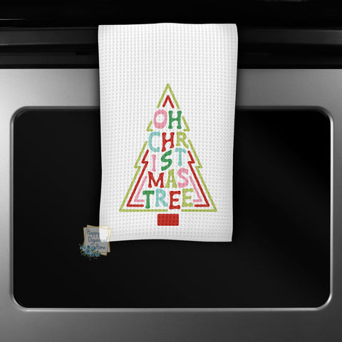 Oh ChristmasTree - Kitchen Towel Tea towel Printed Kitchen Towel