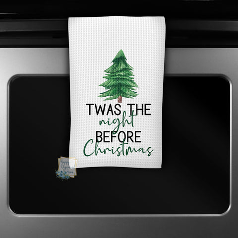 Twas the night before Christmas - Kitchen Towel Tea towel Printed Kitchen Towel