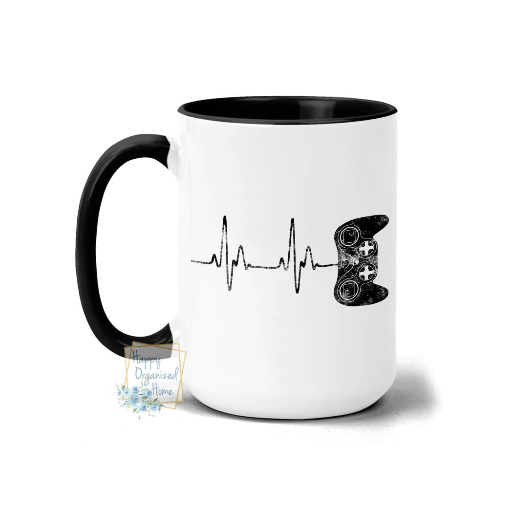 Gamer Heartbeat - Coffee Tea Mug