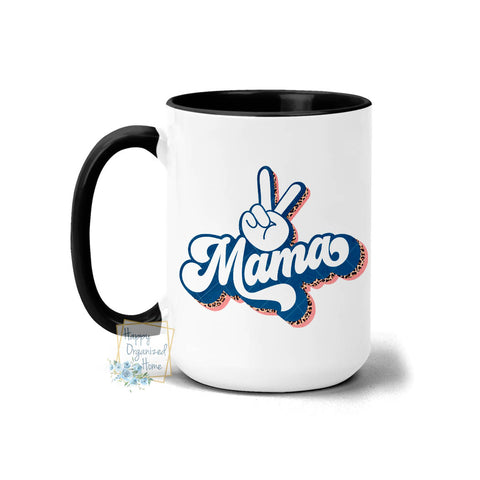 Mama Peace sign - Coffee Mug Tea Mug