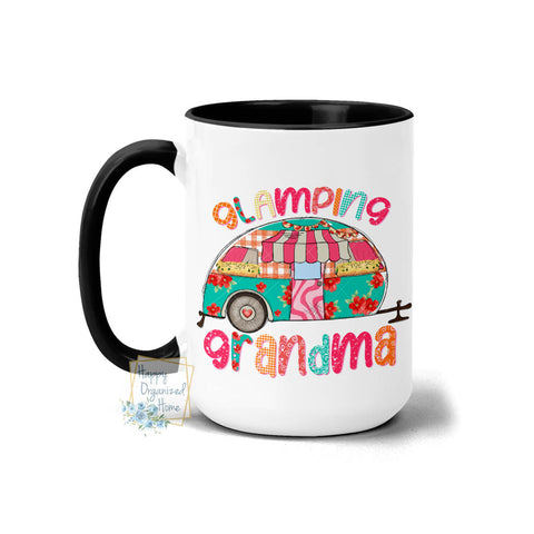 Glamping Grandma, Camping trailer - Coffee Mug Tea Mug