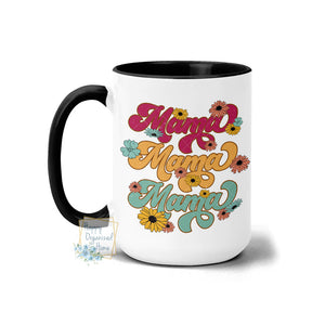 Mama Flowers Retro - Coffee Mug Tea Mug