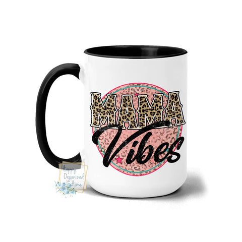 Mama Vibes Leopard Animal Print - Coffee Mug Tea Mug