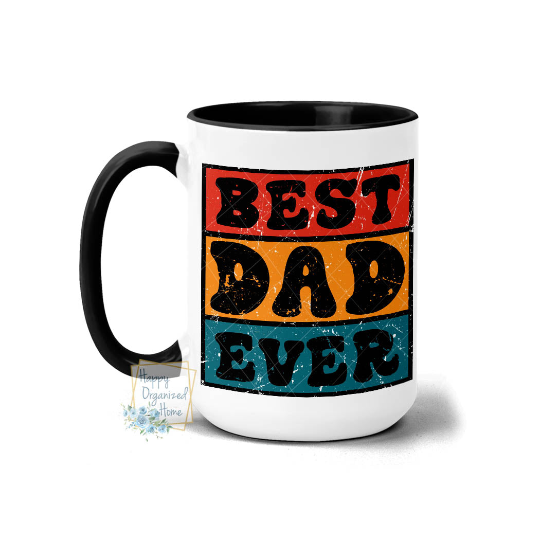 Best Dad Ever Retro - Coffee Mug Tea Mug