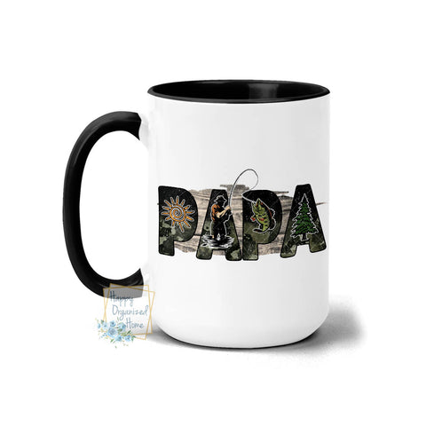 Papa Fishing - Coffee Mug Tea Mug