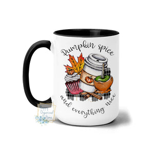 Pumpkin spice and everything nice!  Fall mug Coffee Tea Mug