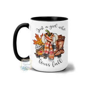 Just a Girl who loves fall  - Fall mug Coffee Tea Mug