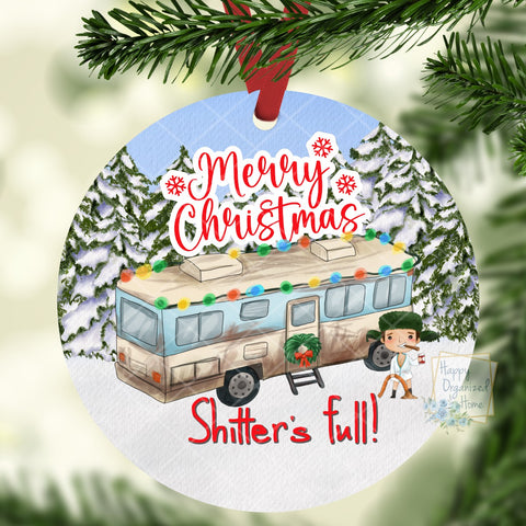 Shitters Full - Christmas Ornament