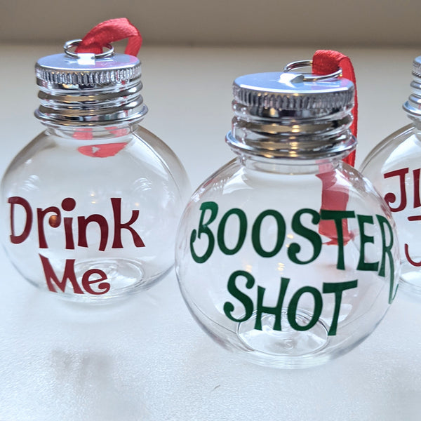Booze Balls - 2oz drink shot ornaments