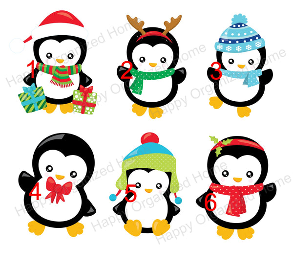Christmas Penguin Characters Personalized Kids Unbreakable mug