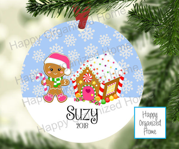 Personalized Christmas Ornament Girl