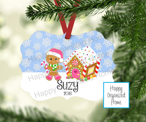 Personalized Christmas Ornament Girl