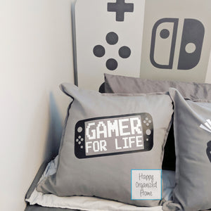 Gamer for life -  Home Decor Pillow