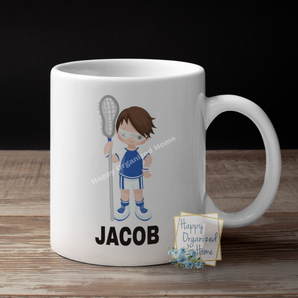 Lacrosse Player Personalized Kids (Girls and Boys)  Unbreakable mug