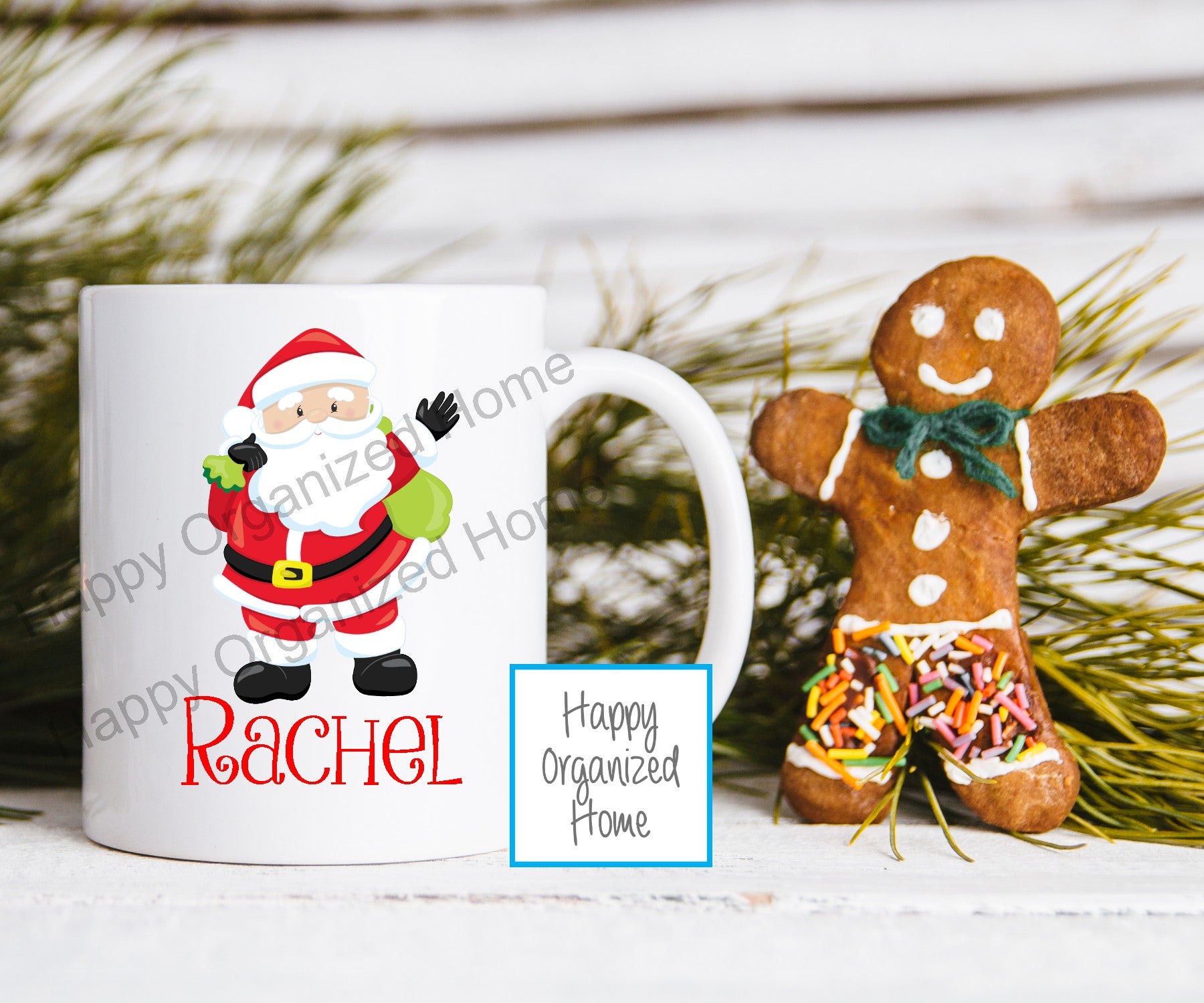 Christmas  Santa Personalized Kids Unbreakable mug