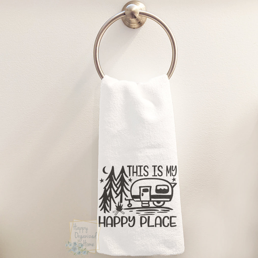 This is my happy place - Hand Towel