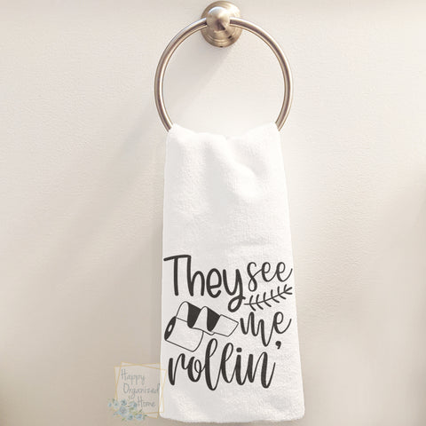 They see me rollin' - Hand Towel